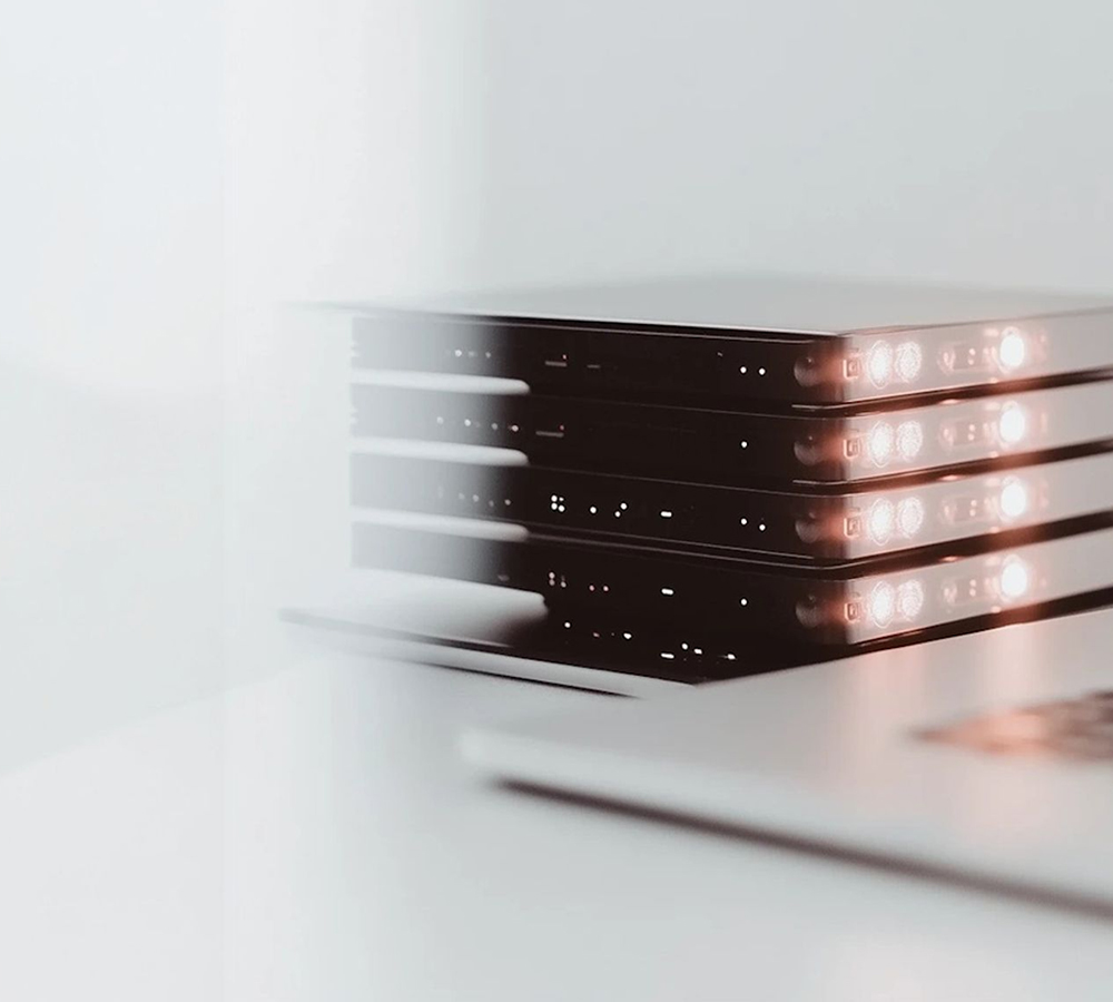 Gestapelte Server-Hardware